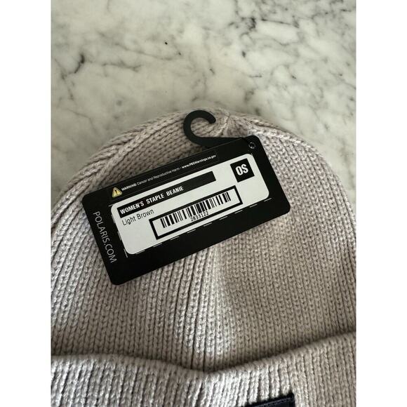 Polaris Women’s Staple Beanie One Size Light Brown - Picture 2 of 4